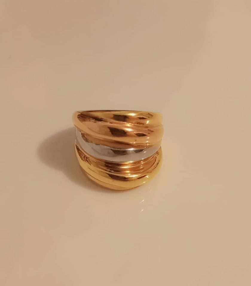 Bague chic en acier inoxydable