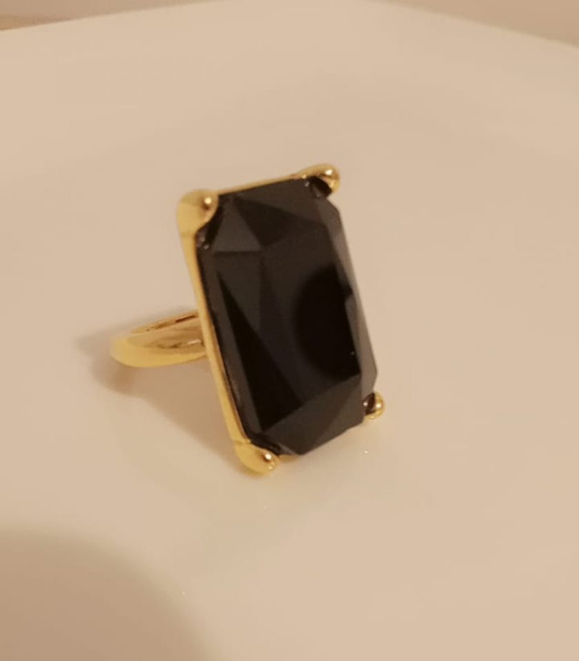 Bague avec pendentif perle en acier inoxydable – Image 2