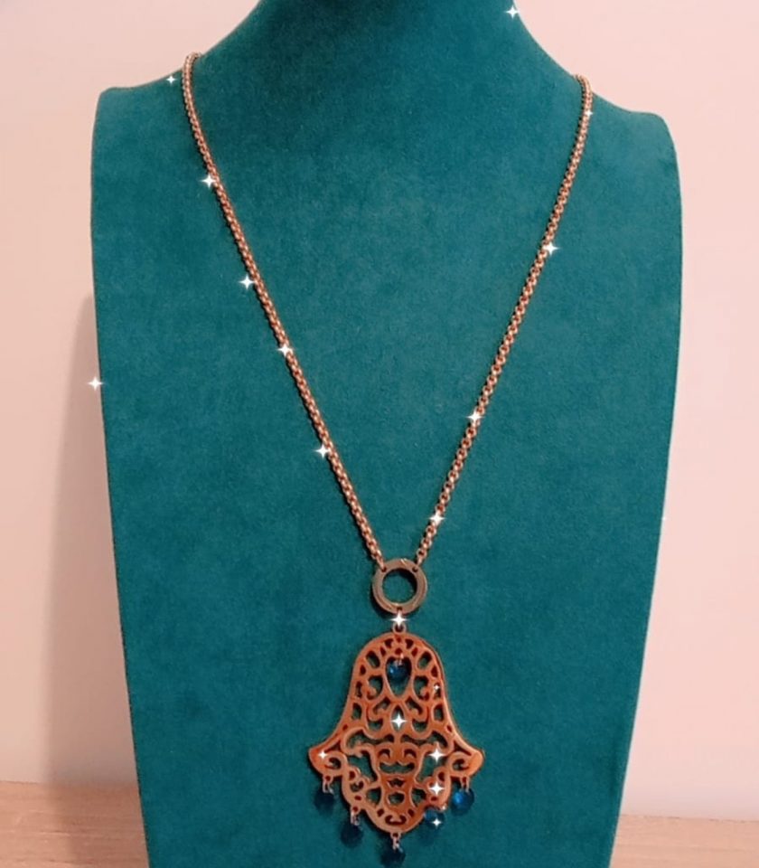 Collier Khamsa en acier inoxydable