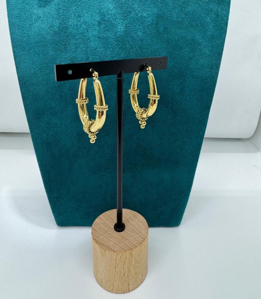 Boucles d'oreilles chic en acier inoxydable
