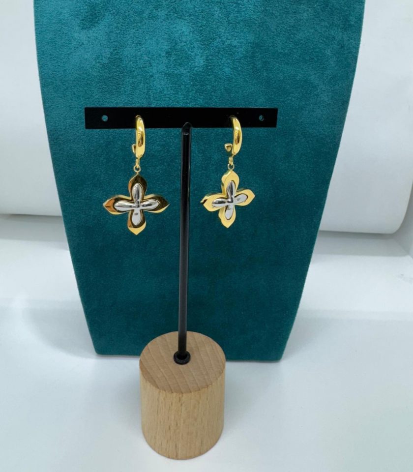 Boucles d'oreilles étoile en acier inoxydable
