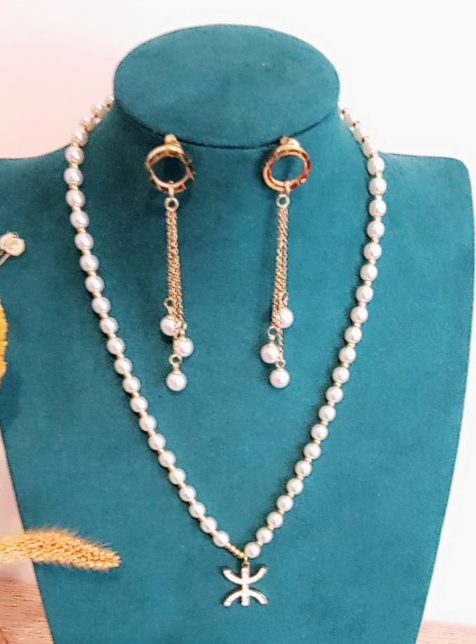 Parure signe Amazigh en acier inoxydable